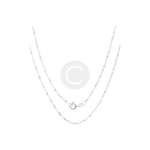 Pori Italian Sterling Silver Diamond-cut Necklace